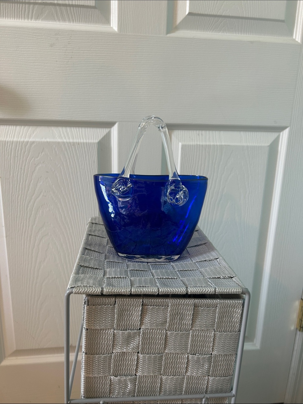 Women’s Cobalt Blue Clear-Handle Tote Bag